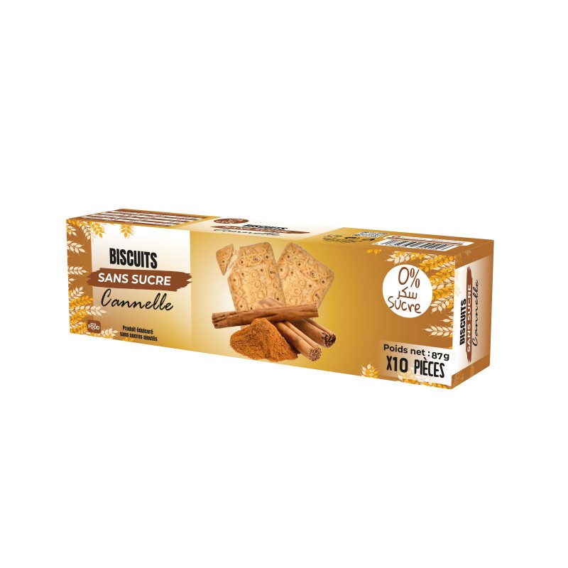 BISCUITS SANS SUCRE Cannelle X 10 pièces