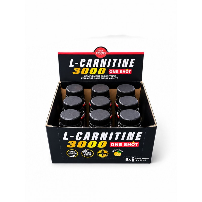 L-CARNITINE 3000 One shot Boite de 09 FL/ 30ml